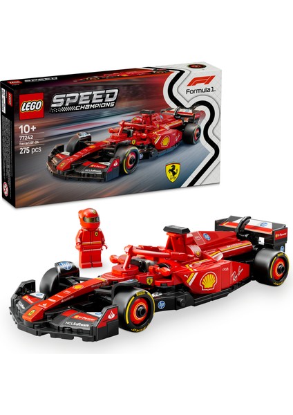 ® Speed Champions Ferrari SF-24 F1® Yarış Arabası 77242 - 10 Yaş & Üzeri Çocuklar için Oyuncak Model Yapım Seti (275 P)