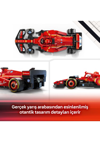 ® Speed Champions Ferrari SF-24 F1® Yarış Arabası 77242 - 10 Yaş & Üzeri Çocuklar için Oyuncak Model Yapım Seti (275 P)