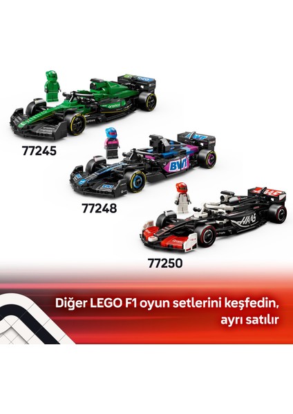 ® Speed Champions Ferrari SF-24 F1® Yarış Arabası 77242 - 10 Yaş & Üzeri Çocuklar için Oyuncak Model Yapım Seti (275 P)