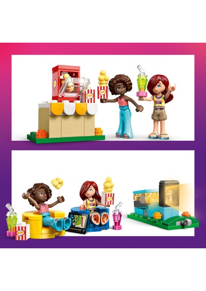 ® Friends Arkadaşlık Film Gecesi 42642 - 6 Yaş ve Üzeri Çocuklar Için 2 Mini Bebek Içeren Oyuncak Yapım Seti (154 Parça)