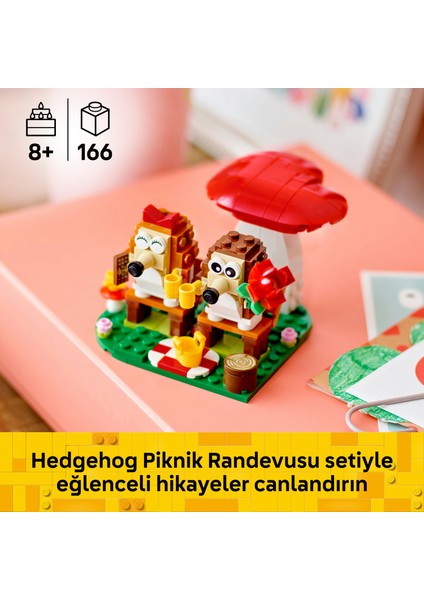 ® Iconic Kirpi Pikniği 40711 - 8 Yaş & Üzeri Çocuklar için Hayvan Figürü İçeren Yaratıcı Oyuncak Yapım Seti (166 Parça) indirimleri