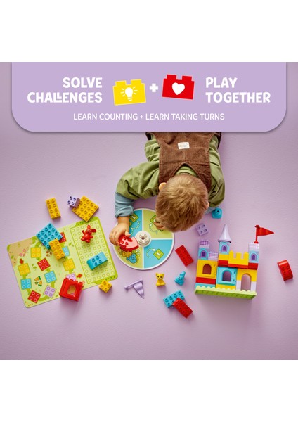 ® Duplo® Hopsy’nin Kale Oyunu 10450 - 3 Yaş ve Üzeri Çocuklar Için 3 Hayvan Figürü Içeren Eğitici Oyuncak Yapım Seti (47 Pr)