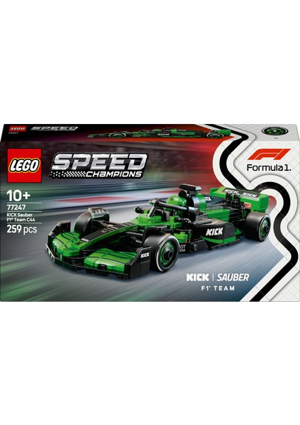 ® Speed Champions KICK Sauber F1® Team C44 Yarış Arabası 77247 - 10 Yaş & Üzeri Çocuklar için Oyuncak Model Yapım Seti (259 P) modelleri