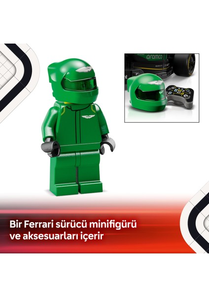 ® Speed Champions KICK Sauber F1® Team C44 Yarış Arabası 77247 - 10 Yaş & Üzeri Çocuklar için Oyuncak Model Yapım Seti (259 P)