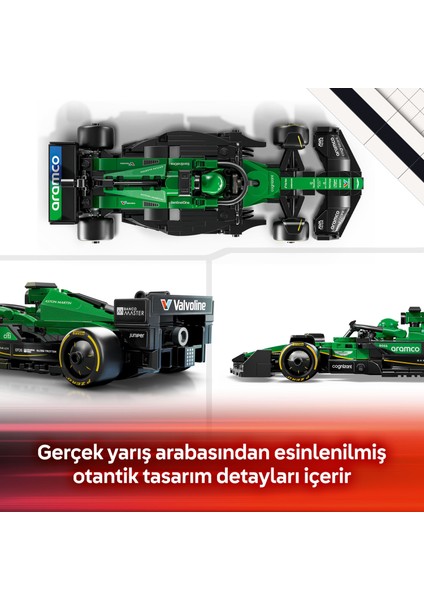 ® Speed Champions KICK Sauber F1® Team C44 Yarış Arabası 77247 - 10 Yaş & Üzeri Çocuklar için Oyuncak Model Yapım Seti (259 P)