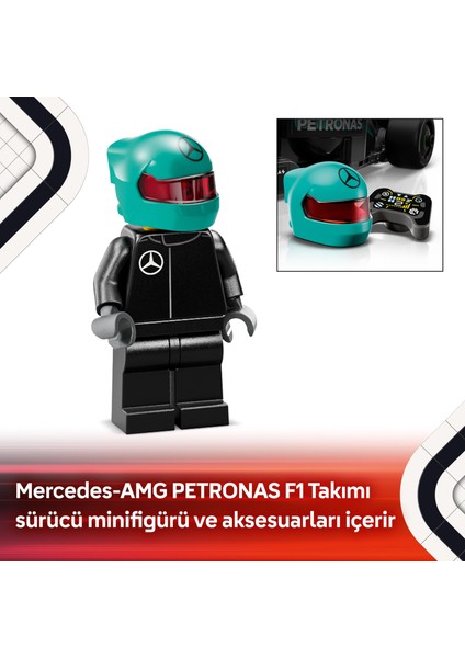 ® Speed Champions Mercedes-AMG F1® W15 Yarış Arabası 77244 - 10 Yaş & Üzeri Çocuklar için Oyuncak Model Yapım Seti (267 P)
