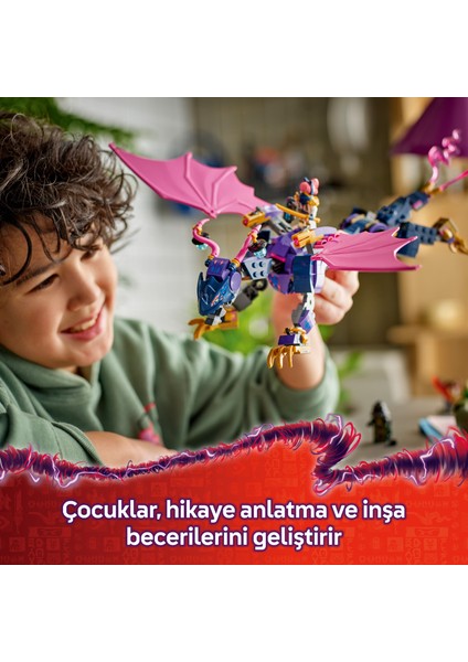 ® NINJAGO® Usta Ejderha Rontu 71842 - 7 Yaş ve Üzeri Çocuklar için 4 Minifigür İçeren Yaratıcı Oyuncak Yapım Seti (381 Parça)