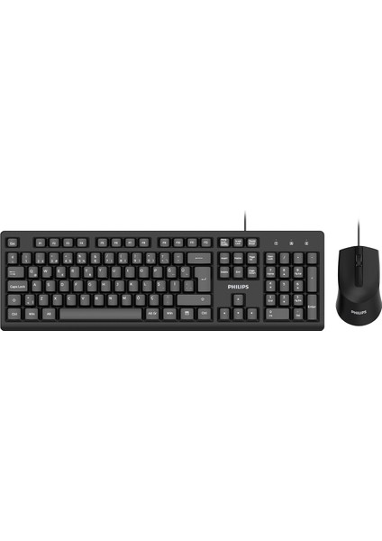 SPT6234 Kablolu Türkçe Q Klavye ve Mouse Seti Siyah