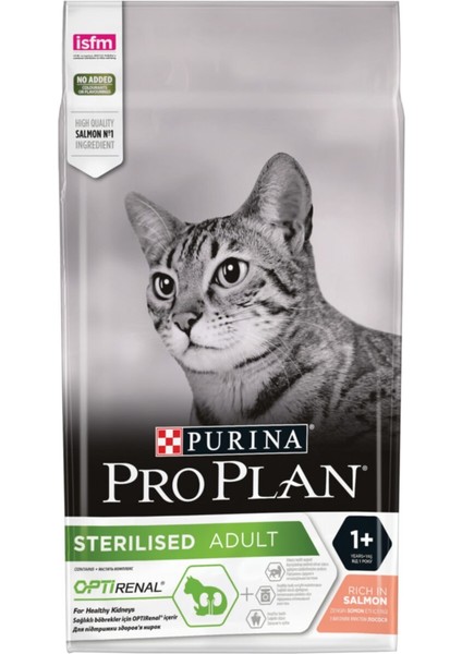 Proplan Sterilised Kısırlaştırılmış Somonlu Kedi Maması 10 kg