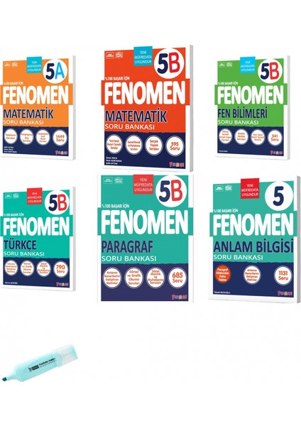 5.sınıf Matematik A-B Fen Türkçe Paragraf Anlam Bilgisi Sb