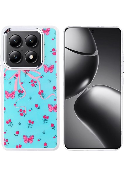 Xiaomi Uyumlu 14T Pro Kılıf Airbag Tasarımlı Zore Hadra Kapak-Kelebek