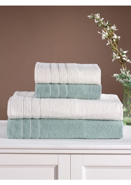 Pamuklu4'lü Banyo Havlu Seti Hamam Takımı Seti Günlük Çeyizlik Banyo Havlusu fiyatları