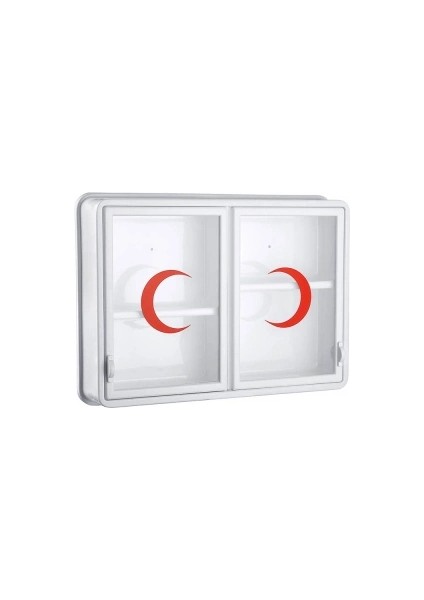 Cam 2 Kapaklı Ecza Dolabı 35X49X10 cm (5047)