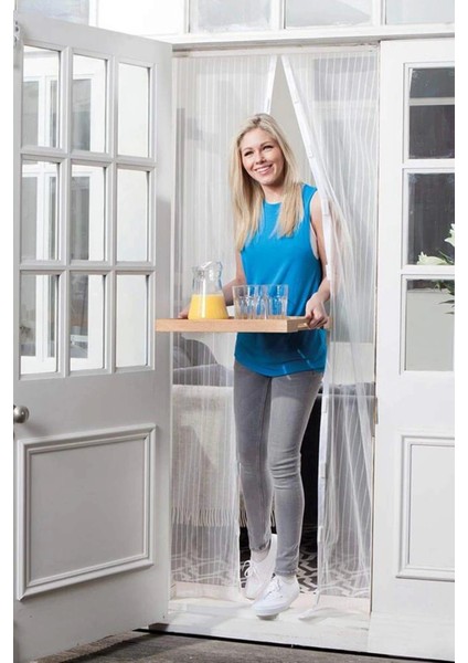 Mıknatıslı Kapı Sinekliği Tül Perde 105 x 205 cm (5047) fiyatları