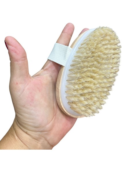 Doğal At Kılı Ele Geçirmeli Vücut Fırçası – Cilt Dostu, Masaj Etkili, Ölü Deri Temizleyici Banyo Fırçası fırsatları