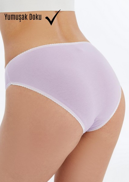 Kadın Külot Pamuklu Likralı Karışık Renk 5’li Paket İç Giyim fiyatları