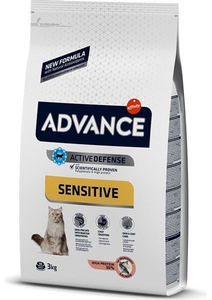 Cat Adult Salmon Sensitive 3 kg Kedi Maması