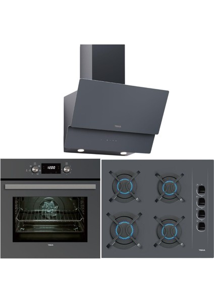 Chef 4 Gri Ankastre Set ( Hak 625 St Börekşefim - Gbc 64002 Kbc St (E4)-Atv 60 Pro St)