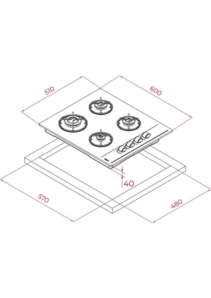 Chef 4 Gri Ankastre Set ( Hak 625 St Börekşefim - Gbc 64002 Kbc St (E4)-Atv 60 Pro St) indirimleri