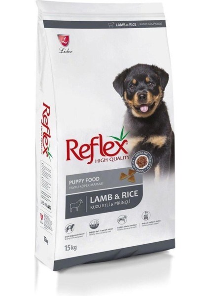 Kuzu Etli ve Pirinçli Yavru Köpek Maması 15 kg