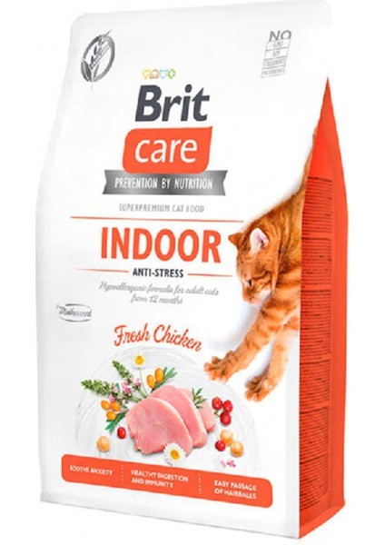 Grain Free Indoor Anti Stress Tavuklu Kedi Maması 2 kg