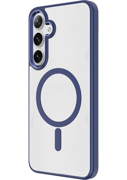 Galaxy Uyumlu S25 Kılıf M-Safe Şarj Özellikli Zore Krom M-Safe Silikon Kapak fırsatları