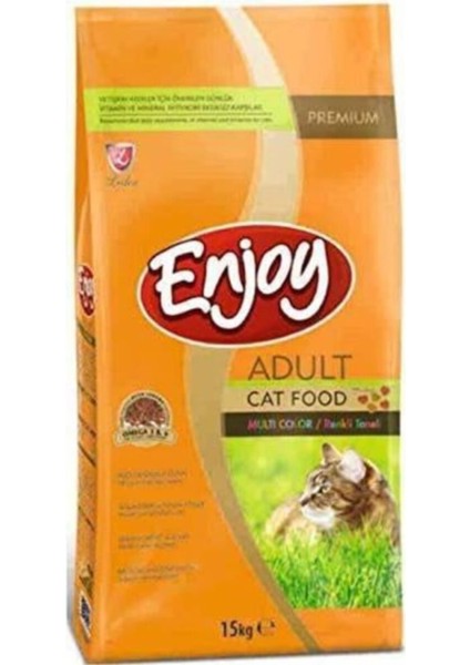 Premium Multi Color Tavuklu 15 kg Yetişkin Kuru Kedi Maması