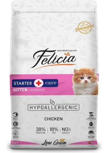 Kitten Tavuklu ve Hamsili Düşük Tahıllı Yavru Kedi Maması 12 kg