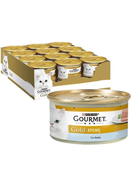 Gourmet Gold Kıyılmış Ton Balığı Etli Kedi Konservesi 85 gr x 12'li Paket