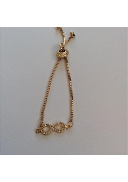 Sonsuzluk Ayarlanabilir Bileklik Altın Renk modelleri