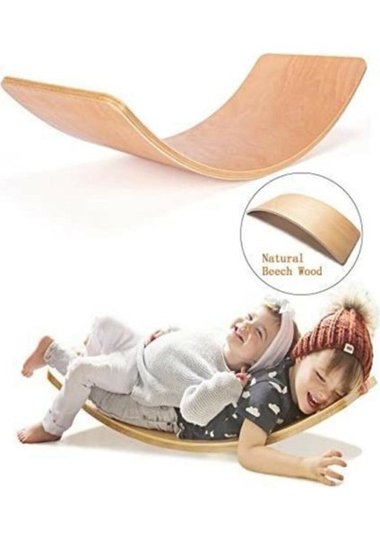 Denge Tahtası Balance Board Doğal Ahşap Oyuncak - Yoga ve Pilates indirimleri