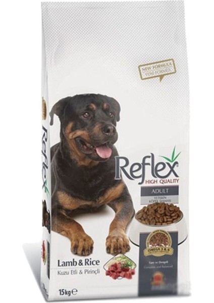 Kuzu Etli Pirinçli Yetişkin Köpek Maması 15 kg