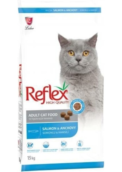 Somon ve Hamsili Yetişkin Kedi Maması 15 kg