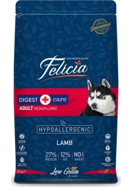 Az Tahıllı Kuzu Etli Hypoallergenic Medium/large Yetişkin Köpek Maması 3 kg