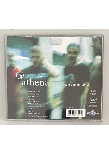 Athena Tam Zamanı Şimdi CD (Orijinal 2000 Dönem Baskı Cd) fiyatları