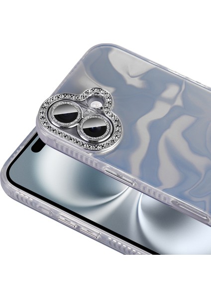 iPhone Uyumlu 16 Plus Kılıf Airbagli Parlak Taş Detay Tasarımlı Zore Esila Kapak modelleri