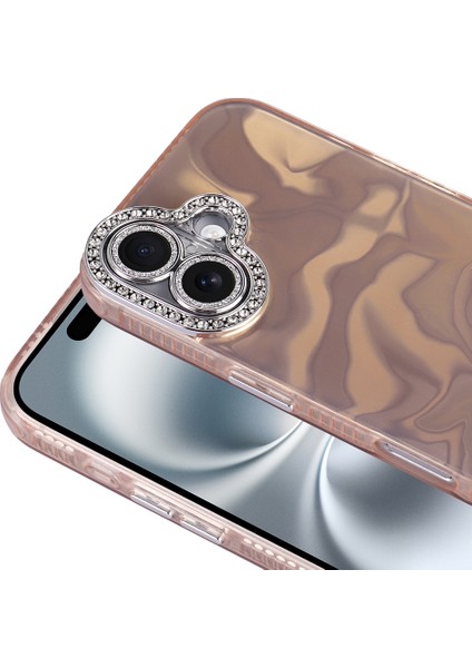 iPhone Uyumlu 16 Plus Kılıf Airbagli Parlak Taş Detay Tasarımlı Zore Esila Kapak indirimleri