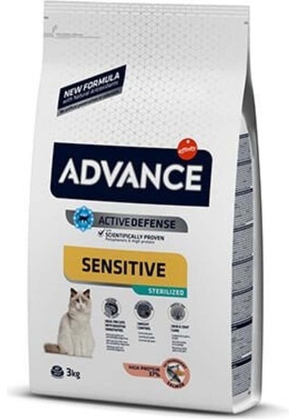 Sensitive Somonlu Kısırlaştırılmış Hassas Kedi Maması 3 kg modelleri