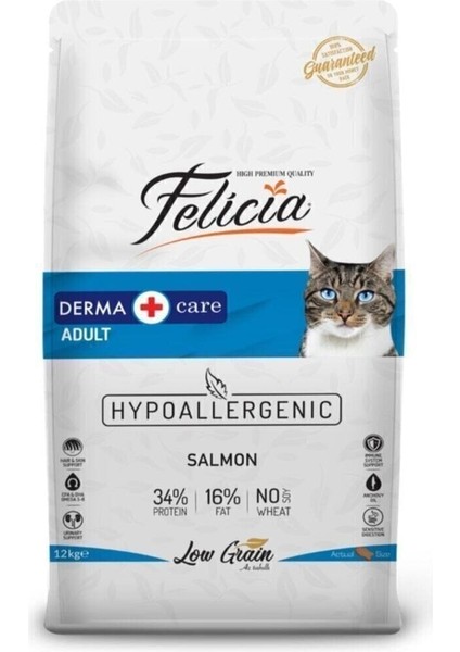 Az Tahıllı 12 kg Yetişkin Somonlu Hypoallergenic Kedi Maması