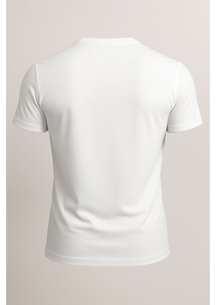 %100 Polyester Dtf Baskılı Sporcu Tişört - Beyaz