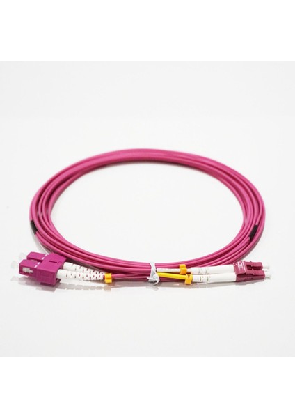 Fiber Optik Patch Kablo Lcupc/scupc Dx mm 5mt 50/125 Om4 Lszh