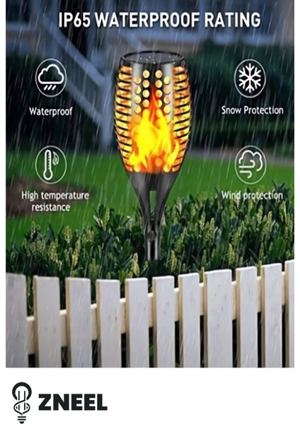 Güneş Enerjili LED Alev Efektli Bahçe Lambası – 50 cm Dekoratif Dış Mekan Aydınlatma fiyatları