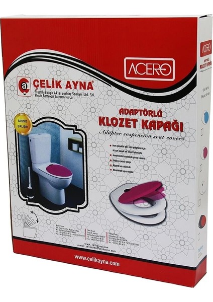 Acero Çocuk Adaptörlü Klozet Kapak (5047)