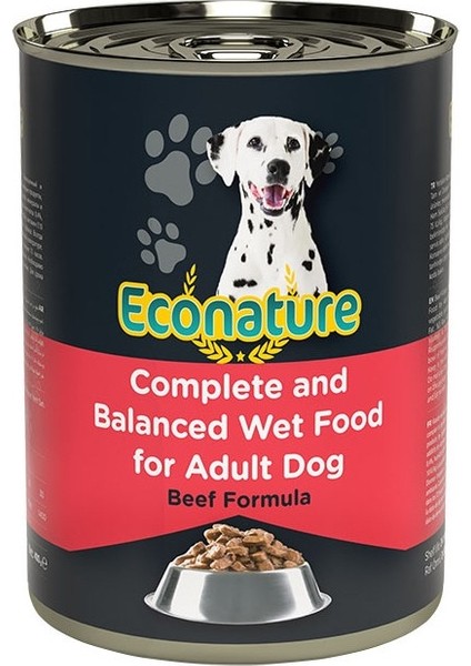 Sığır Etli Yetişkin Köpek Konserve Maması 400GR 12ADET Beef Köpek Yaş Mama fiyatları