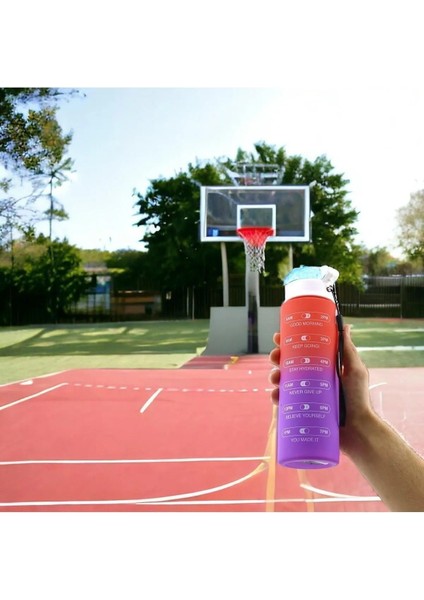 Spor Kamp Matarası 800 ml Bpa Içermez Çocuk Sporcu Su Şişesi Sızdırmaz Pipetsiz Suluk Yeşil Mor. fiyatları