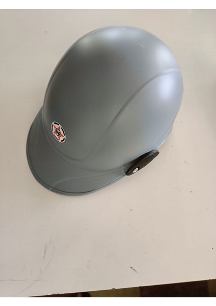 Motosilet Jokey Kaskı Gri Renk