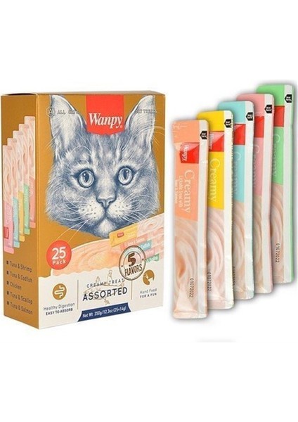 Karışık Ra-Mix Likit Sıvı Kedi Ödülü 14 gr x 25