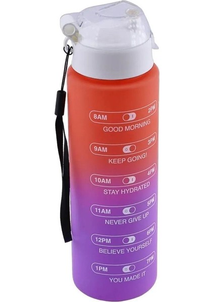 Spor Kamp Matarası 800 ml Bpa Içermez Çocuk Sporcu Su Şişesi Sızdırmaz Pipetsiz Suluk Yeşil Mor. fırsatları