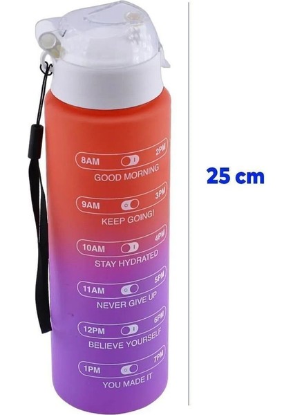 Spor Kamp Matarası 800 ml Bpa Içermez Çocuk Sporcu Su Şişesi Sızdırmaz Pipetsiz Suluk Yeşil Mor. indirimleri