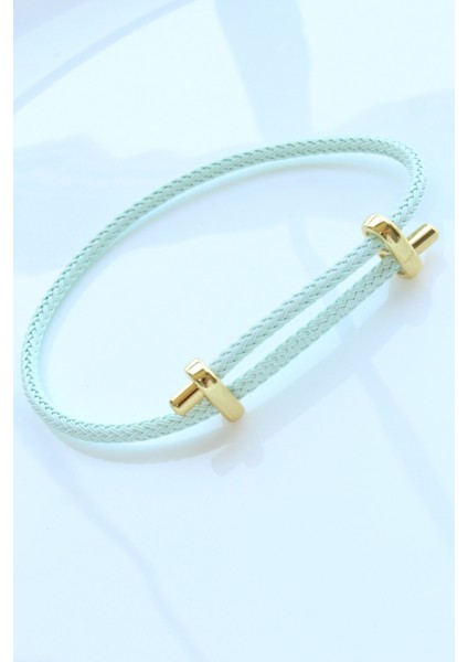 Yeni Sezon Renkli Ayarlanabilir Çelik Detaylı Örme Ip Bileklik fırsatları